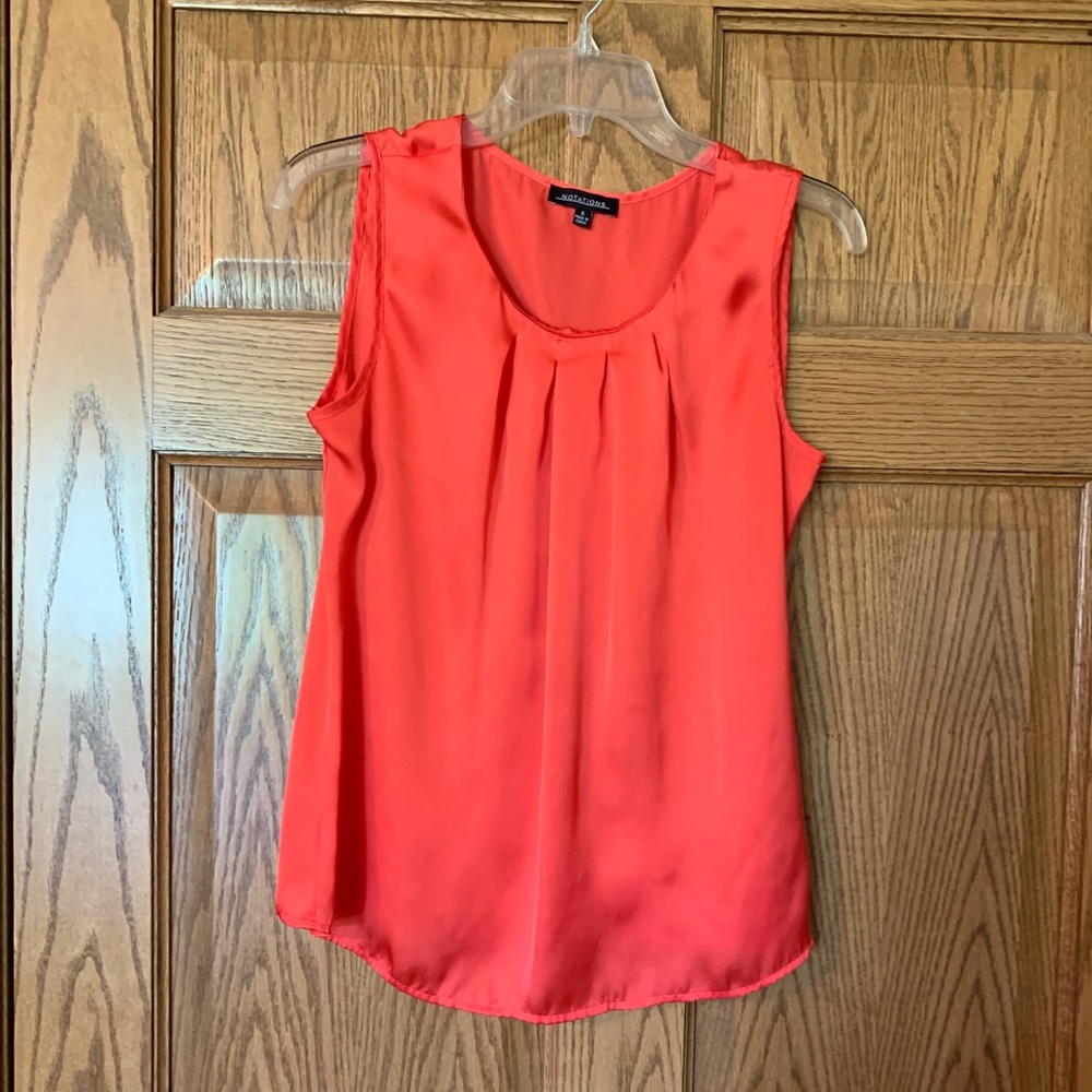 Notations dressy sheer tank